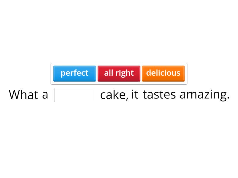 1A - Common adjectives check - Completar la frase