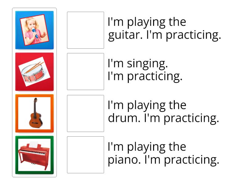 What are you doing? I'm practicing! - Match up