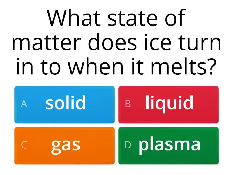 States of Matter Questionário