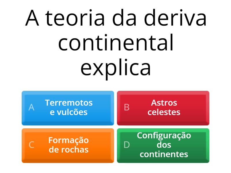 Dinâmica Interna e Externa da Terra - Revisão 8º ano (AV1 1º BIM) - Quiz