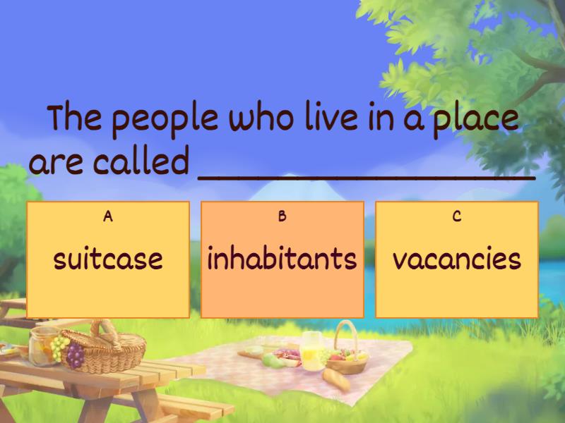 travelling vocabulary quiz