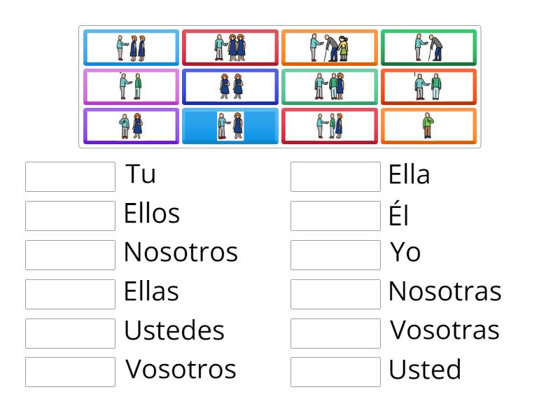 Pronombres personales - Match up