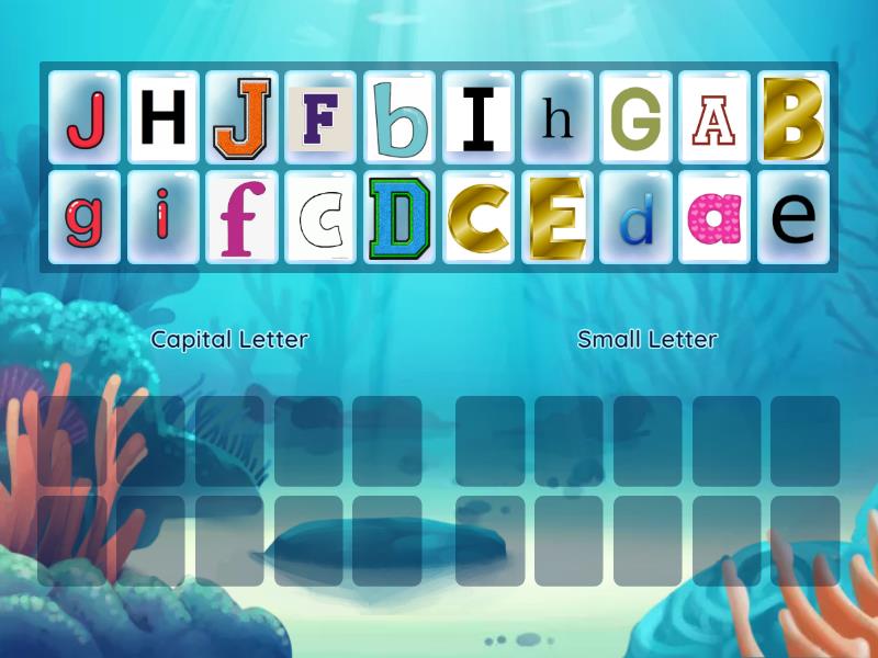 Big and Small Letters Identification - Group sort
