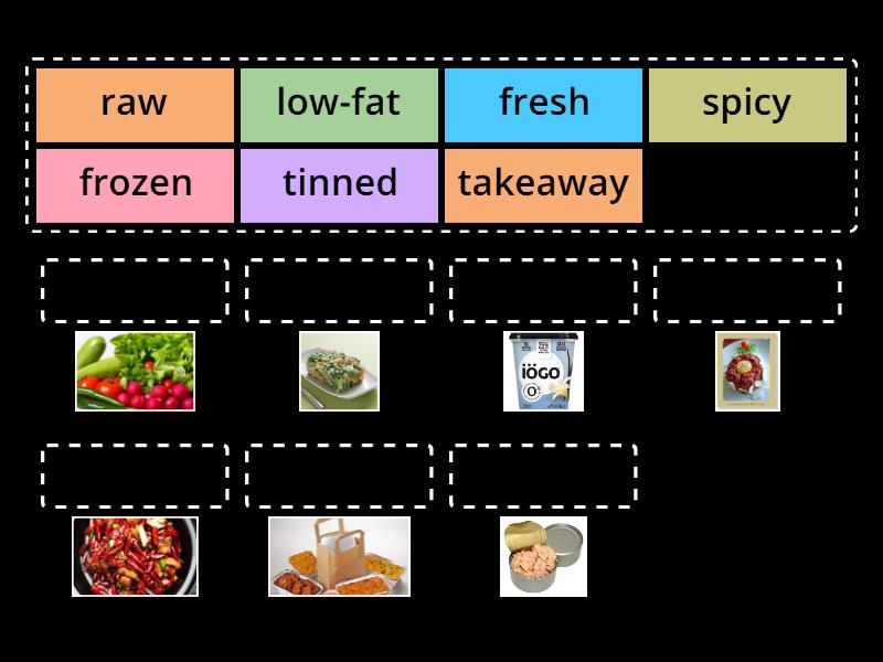 food description adjectives - Match up