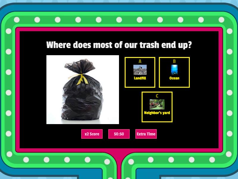 Reduce, Reuse, Recycle - Gameshow quiz