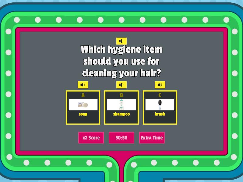 Hygiene Items - Gameshow quiz