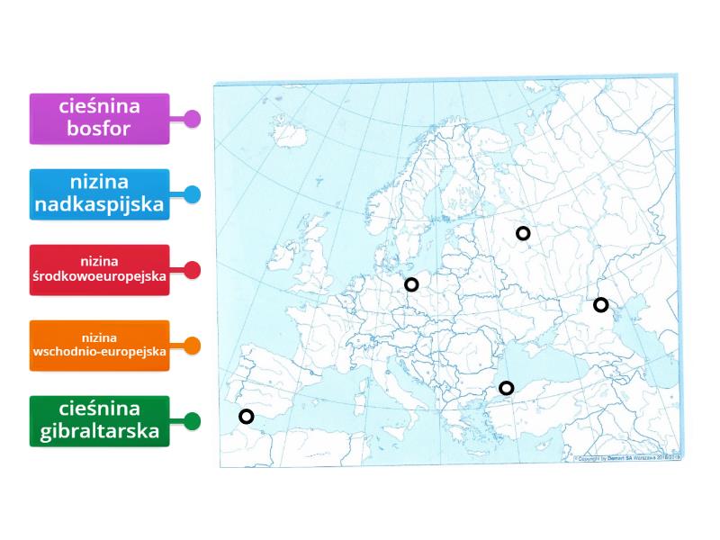 Mapa Europy Niziny Wyżyny Góry mapa europy: niziny, ciesniny - Labelled diagram