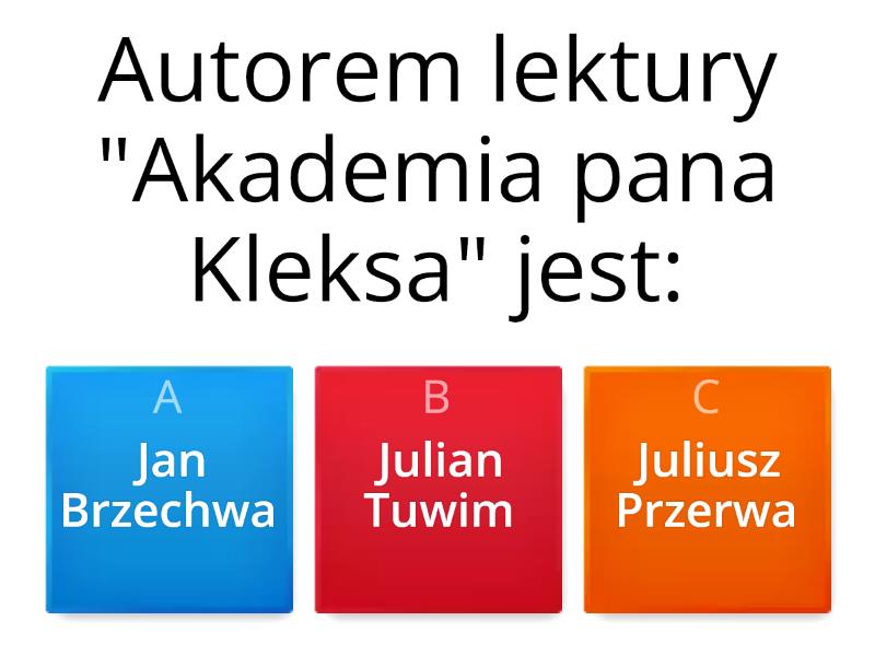 Akademia Pana Kleksa - - Test