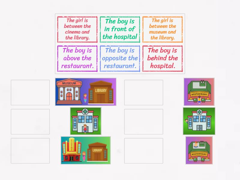 Prepositions of place (Bright Ideas 2 - Unit 3) - Match up