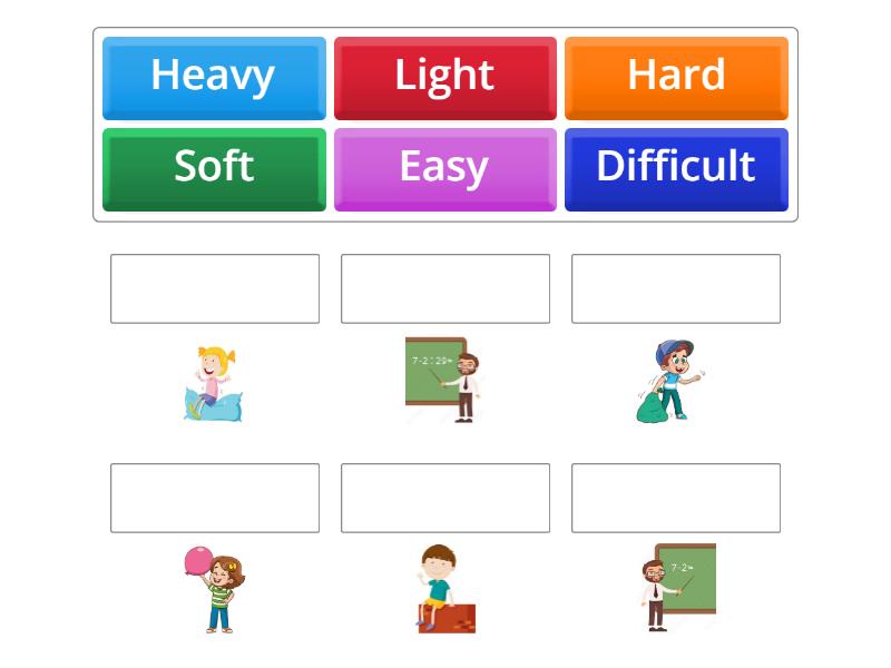 Opposite adjectives - Match up