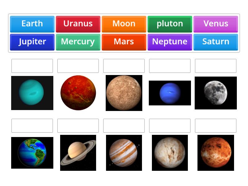 Solar System - Match up