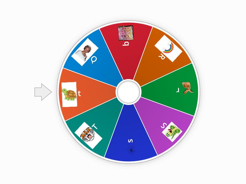 Letters and sounds review - Spin the wheel