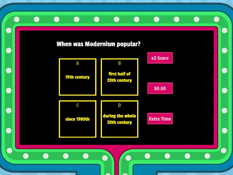 Postmodernism Quiz - Gameshow Quiz