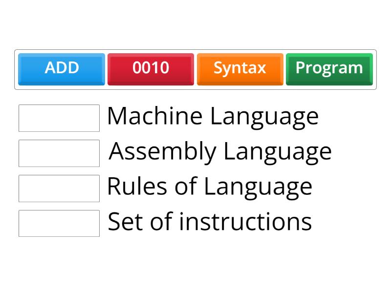 Computer Languages - Match up