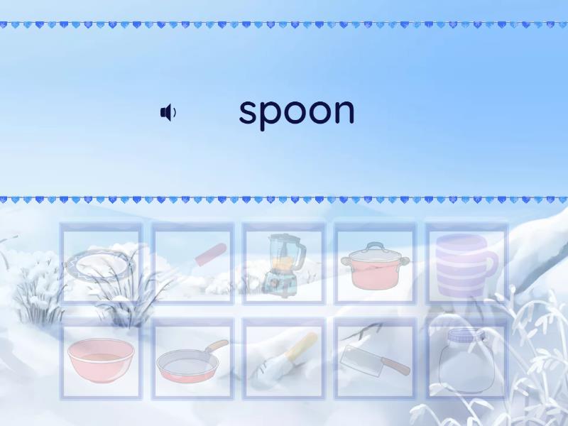 kitchen items - Find the match