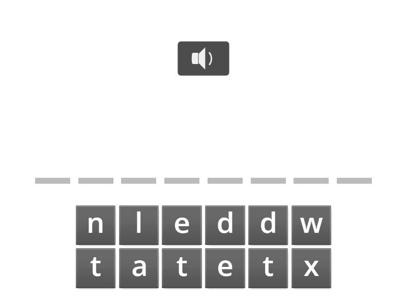Me6a English - Think 2 Unit 1 Spelling Words - Spell the word