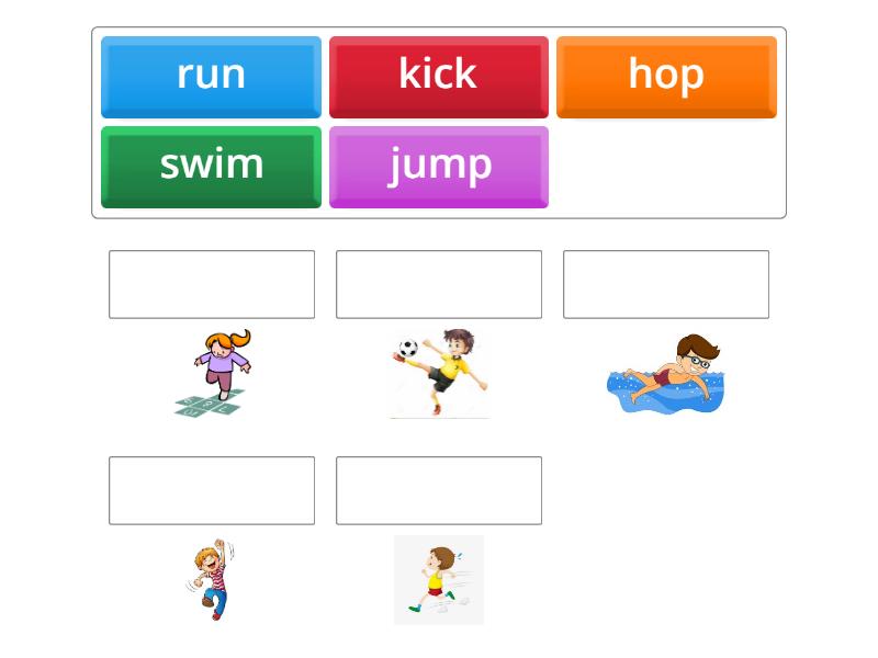 Action verbs - Match up