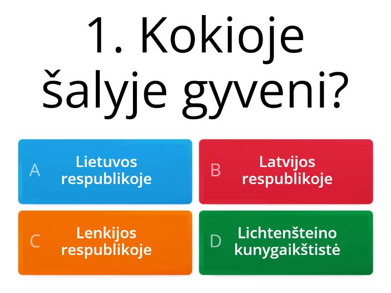 Žmonės- Datos-šventės - Quiz