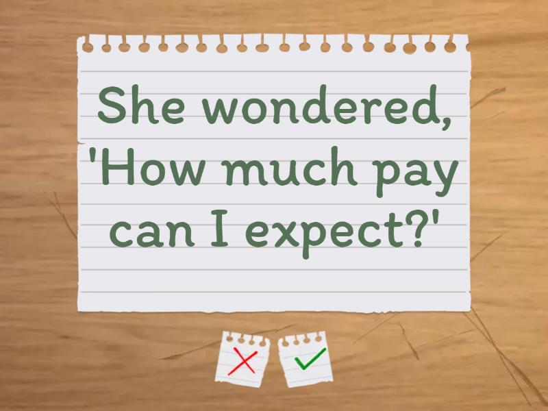 Reported speech (remake sentences) - Flash cards