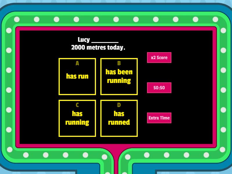 Present Perfect Quiz - Gameshow Quiz