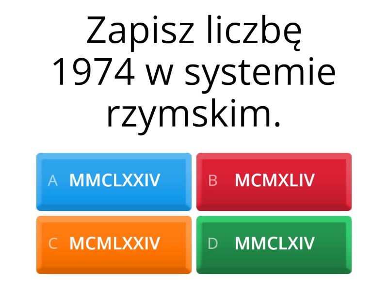 system rzymski - Quiz