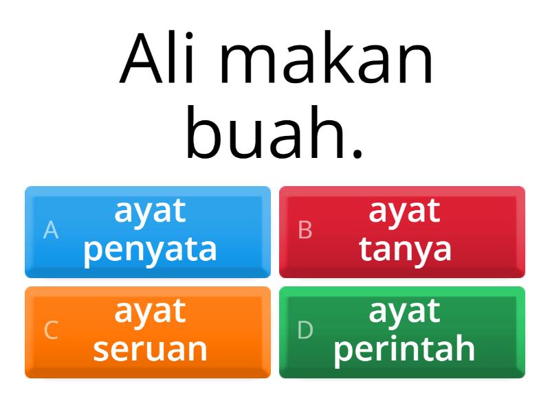 Jenis Ayat - Quiz