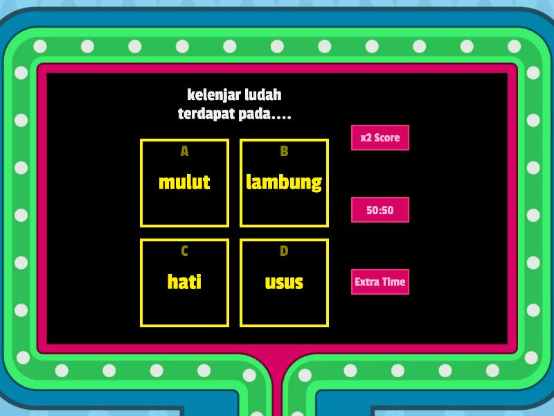 Kelenjar Pencernaan Dan Gangguan Sistem Pencernaan - Gameshow Quiz