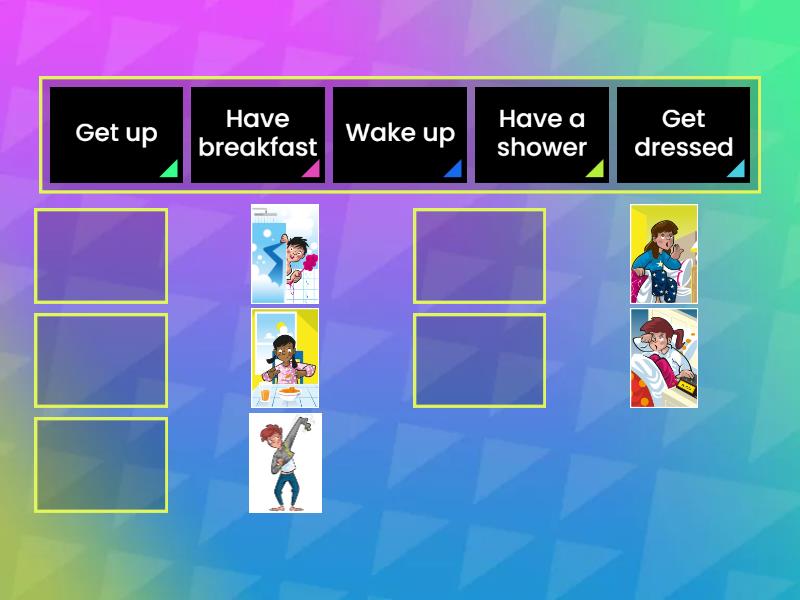 3rd Grade Week 4 Class 2 Routines Do now - Match up