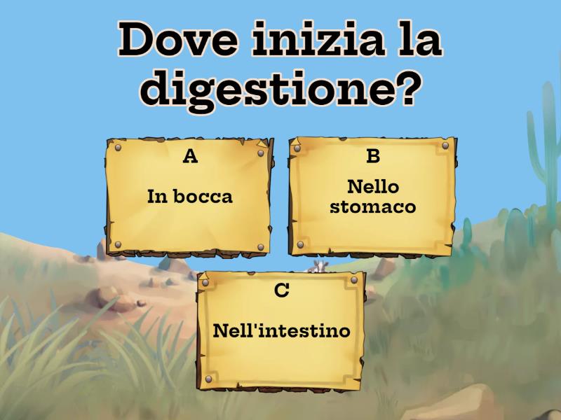 APPARATO DIGERENTE - Quiz