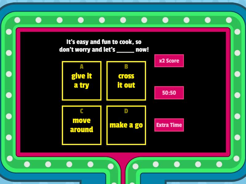 Phrasal Verbs - Gameshow quiz