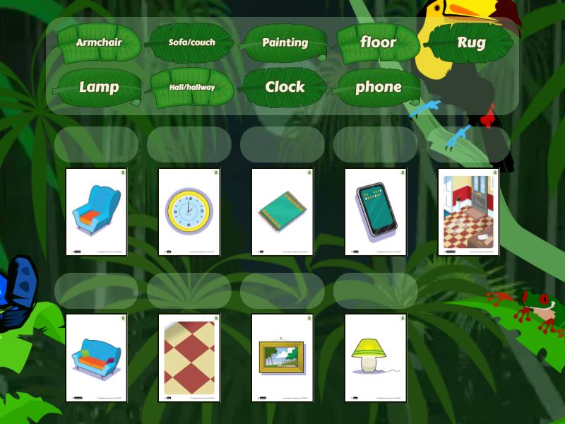 Power up 1 unit 8 at home vocabulary - Match up