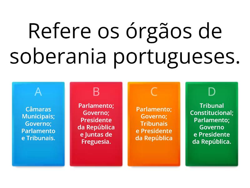 Questionário Político. - Quiz