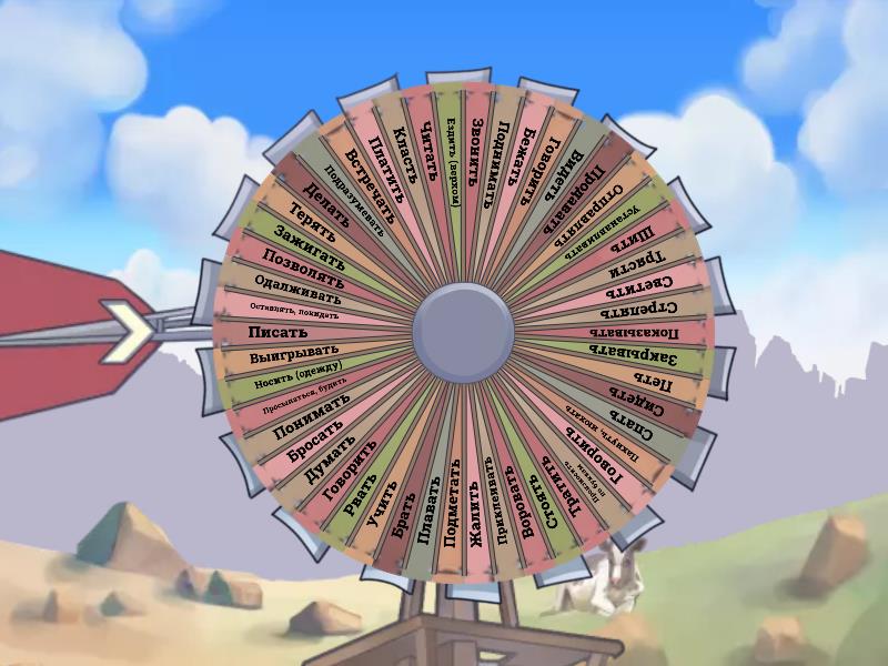 Irregular verbs leave-write - Spin the wheel