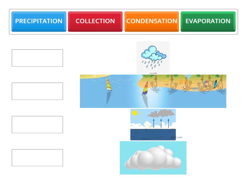 THE WATER CYCLE - Match up