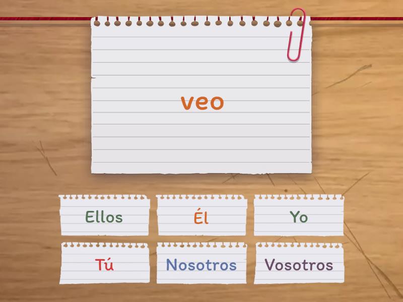 Verbo Ver - Cada oveja con su pareja