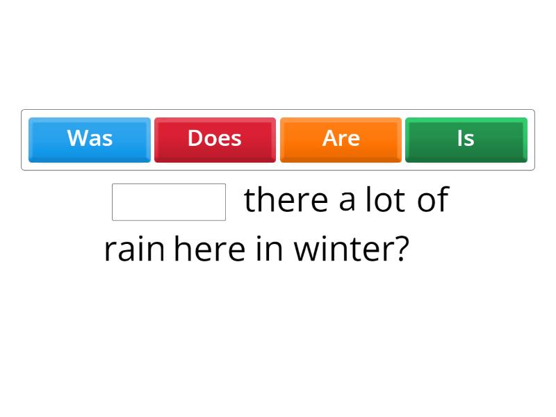 Challenge --- do/does/am/is/are/was/were - Complete the sentence