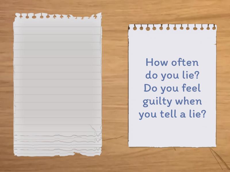 Lies (Speaking) - Random cards