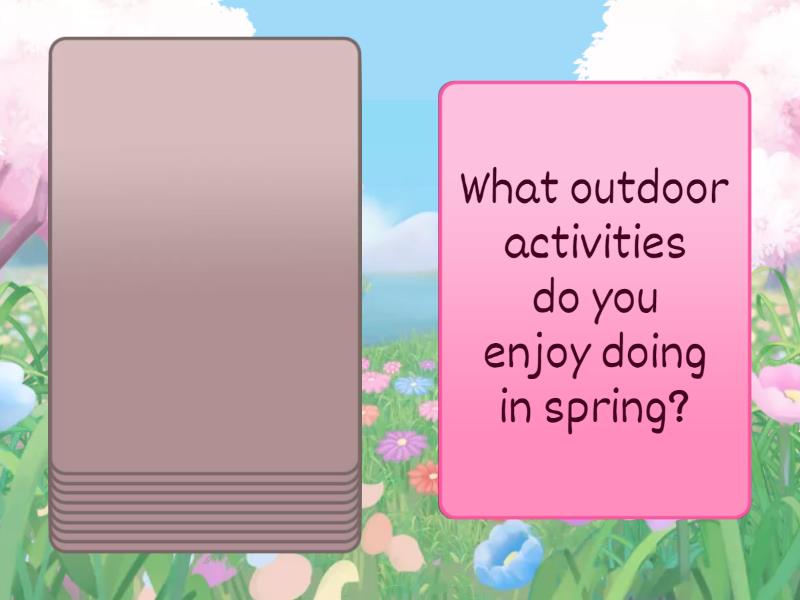 speaking about spring a2 - Speaking cards