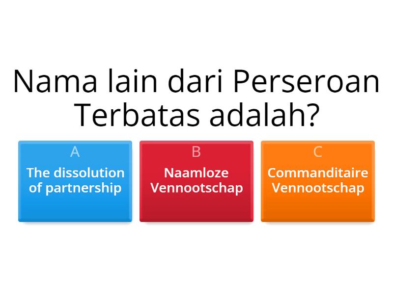 Game Akuntansi Keuangan (Perseroan Terbatas) Kelompok 3 - Quiz