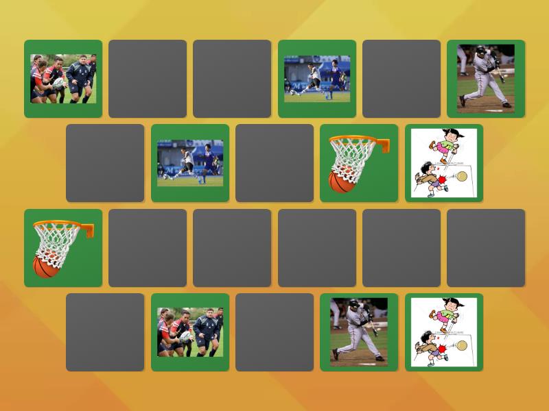 easy: sports - Matching pairs