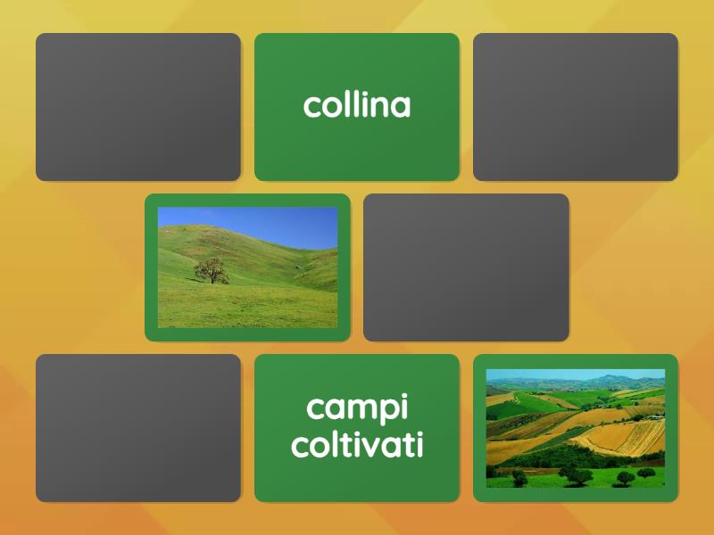 Collina: elementi naturali e antropici - Matching pairs