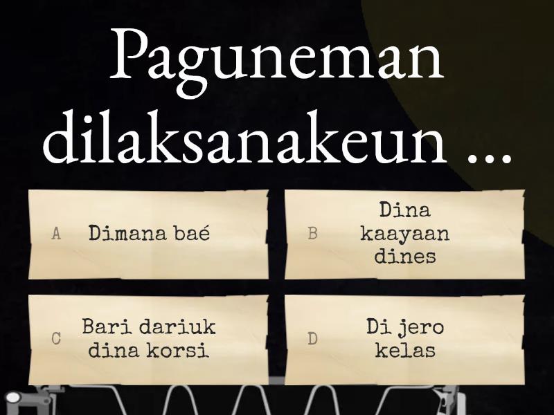 Paguneman teh dilakukeun ku