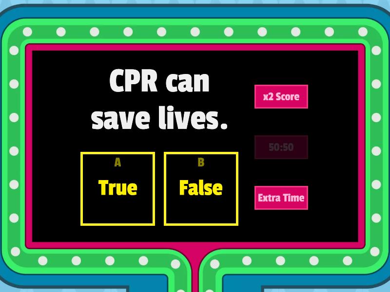 The purpose of CPR Gameshow quiz