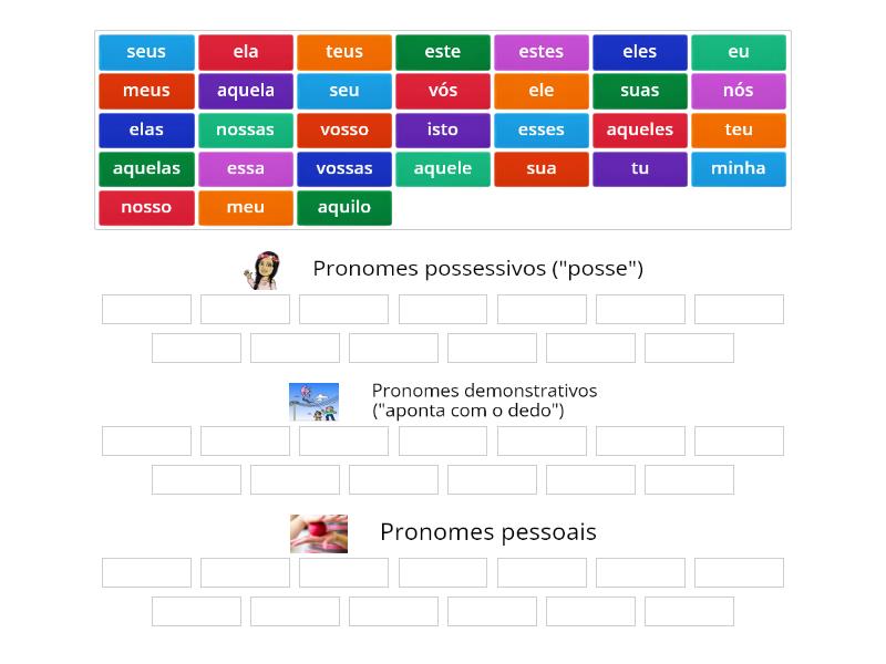 Pronomes - Group sort