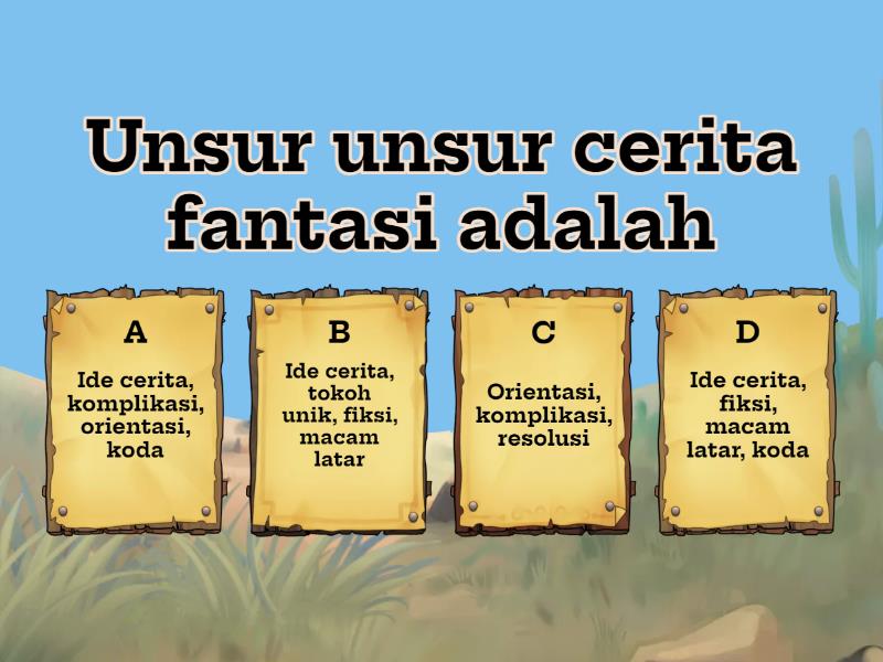 UNSUR TEKS FANTASI KELAS 7 - Quiz