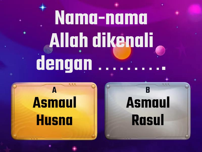 ASMAUL HUSNA - Quiz