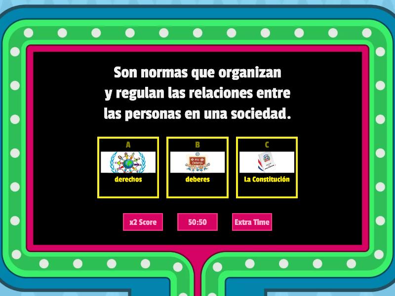 Derechos Y Deberes - Gameshow Quiz