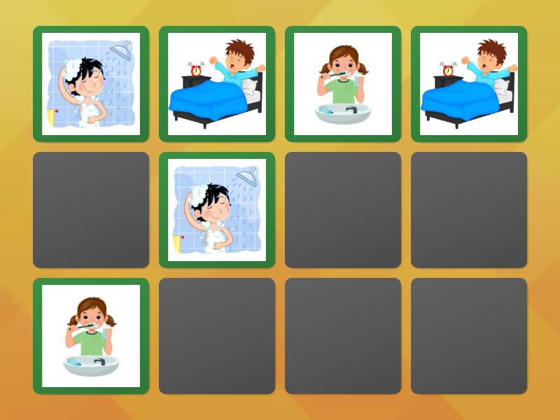 Morning routine - Matching pairs
