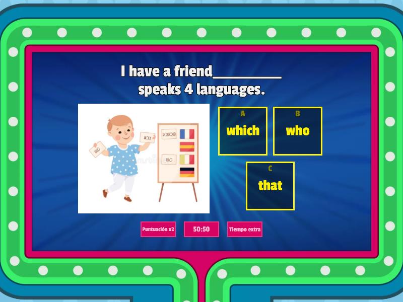 IV° F UNIT 7 DEFINING CLAUSES RELATIVE CLAUSES Gameshow quiz