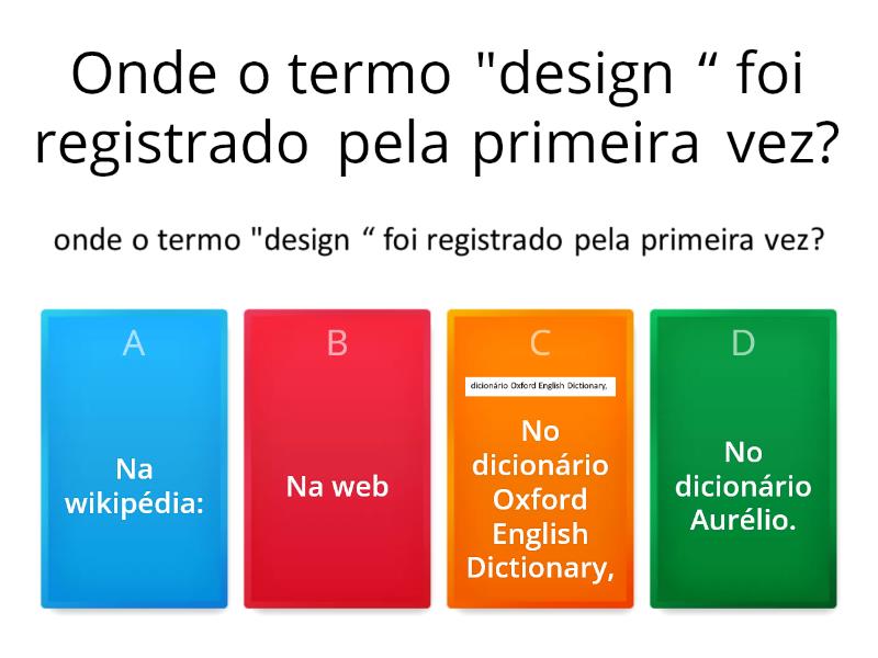 Cópia de DESIGN E MODA - Quiz